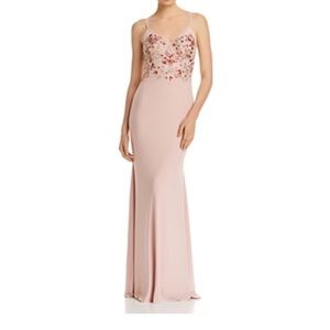 Long powder pink gown